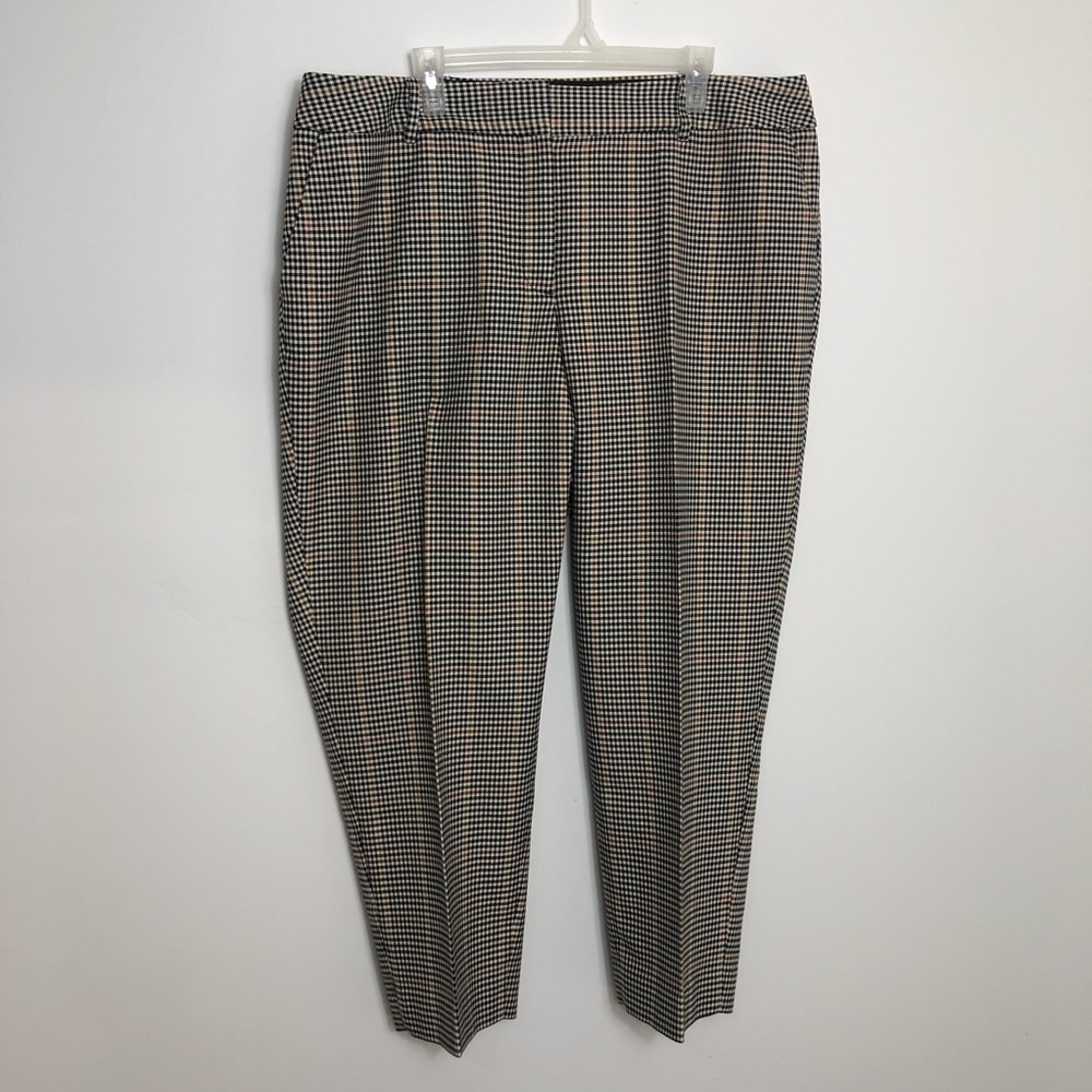 Talbots High-Waist Hampshire Ankle Black Brown Pant Size 20W